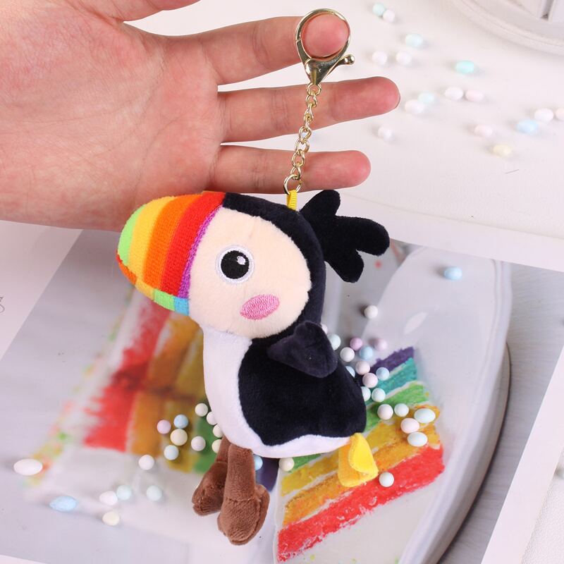 

Fluffy Cartoon Design Bag Charm, Black