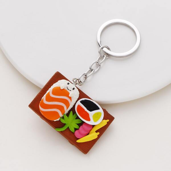 

Sushi Charm Keychain, Multicolor