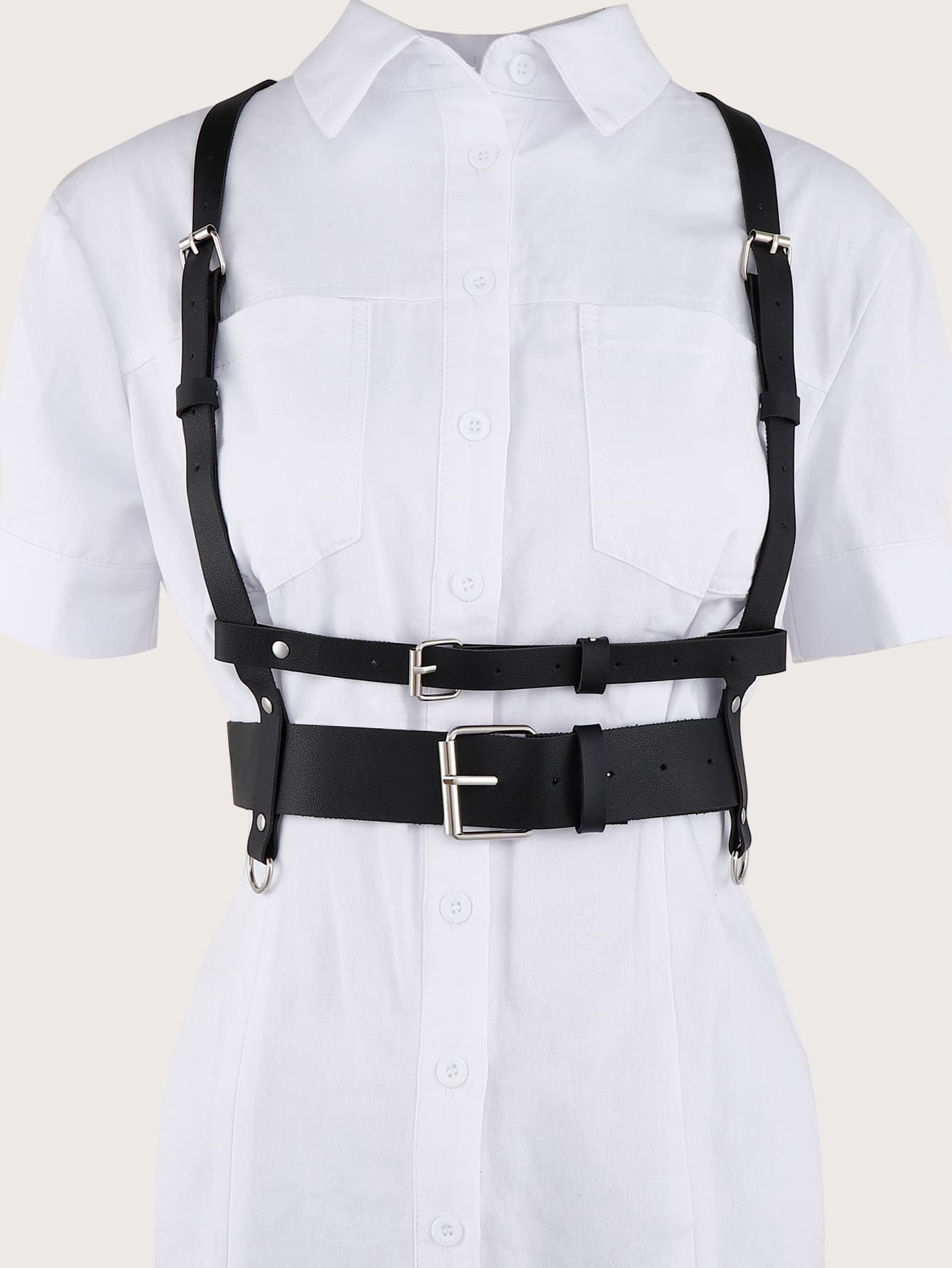 high fashion suit harness