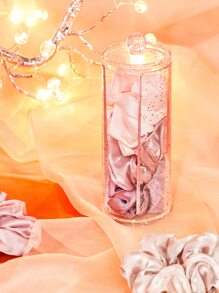 SHEIN BASIC LIVING獨家面膜收納盒-玫瑰金閃粉