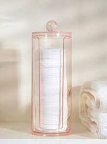 SHEIN BASIC LIVING Exclusive Facial Pad Organizer-Clear Peach Blush - Pink - View 5