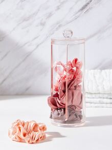 SHEIN BASIC LIVING Exclusive Facial Pad Organizer-Clear Peach Blush - Pink - View 4