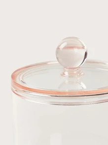 SHEIN BASIC LIVING Exclusive Round Makeup Organizer-Clear Peach Blush - Pink - View 6