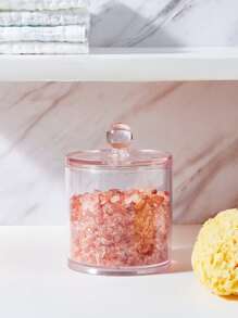 SHEIN BASIC LIVING Exclusive Round Makeup Organizer-Clear Peach Blush - Pink - View 9