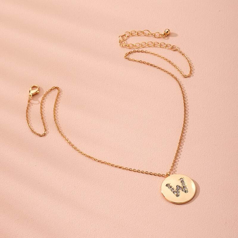 

Geo Pendant Chain Necklace, Gold