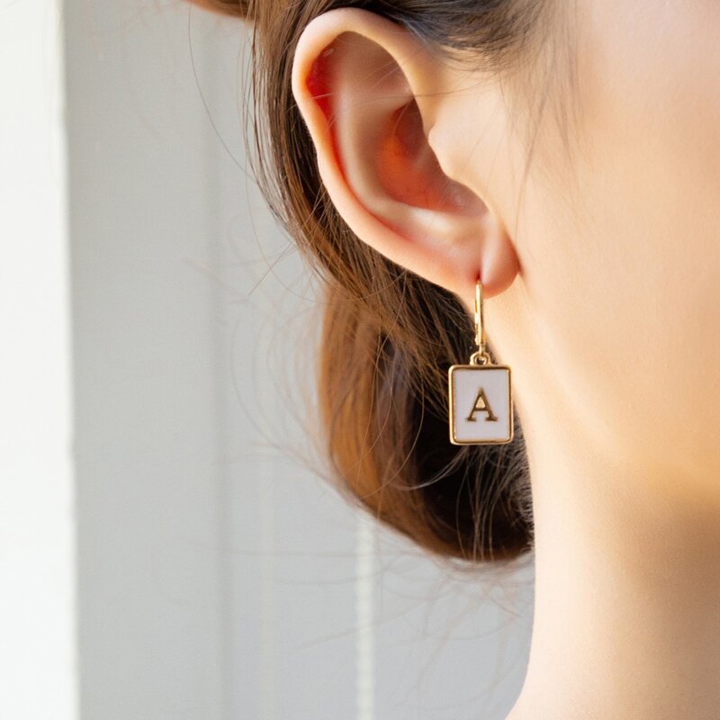 

Geo Charm Earrings, Gold