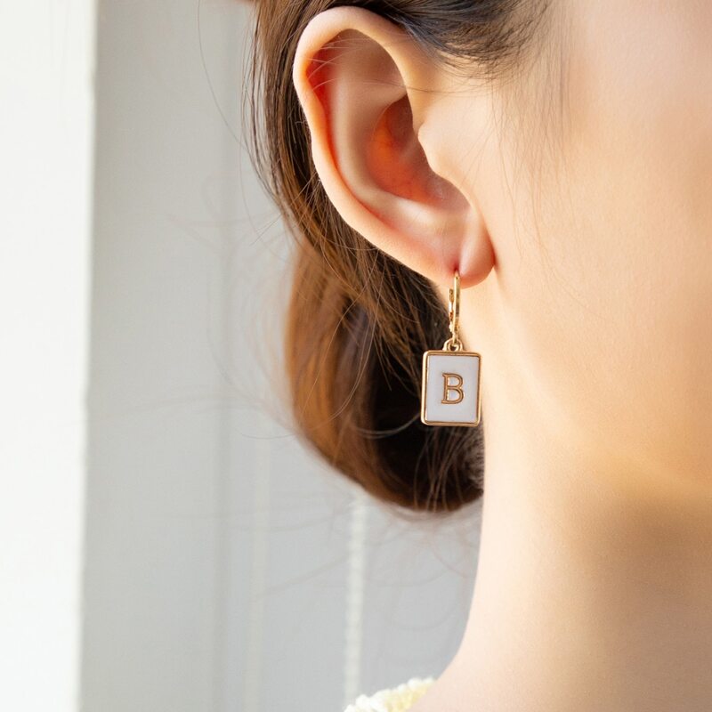 

Geo Charm Earrings, Gold