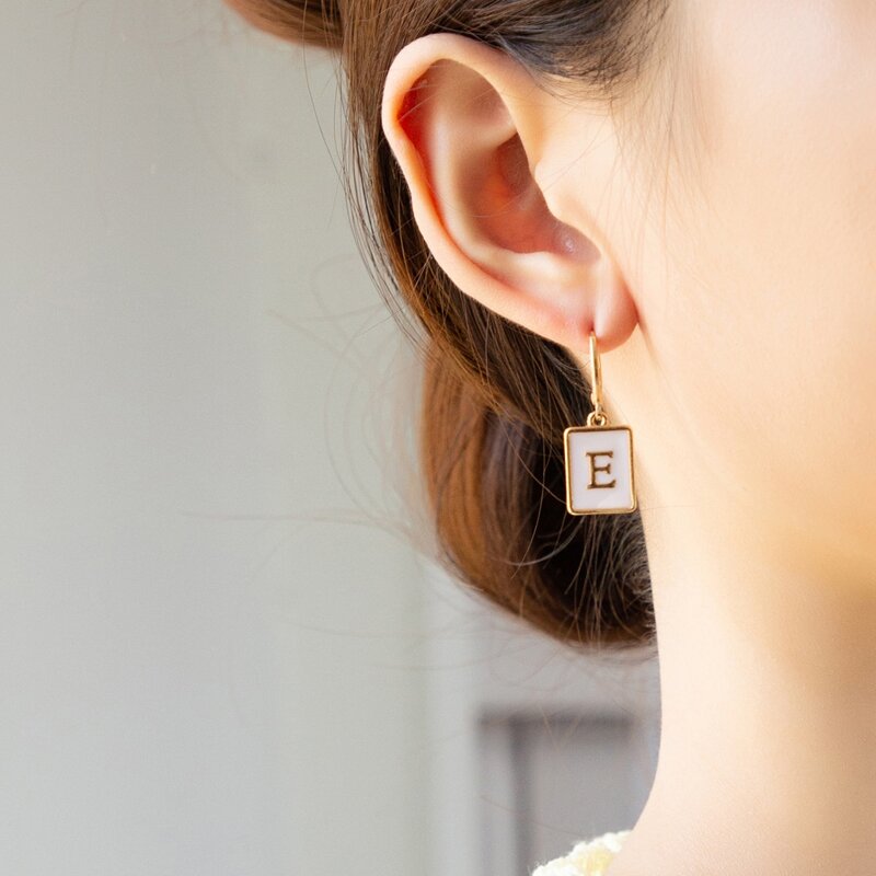 

Geo Charm Earrings, Gold