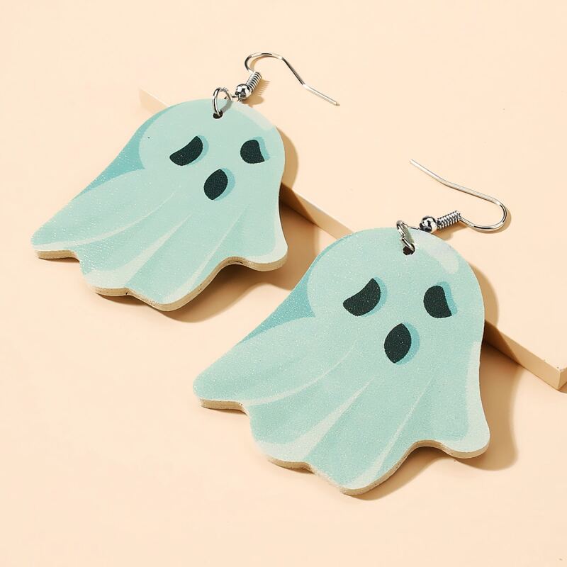 

Ghost Drop Earrings, Baby blue