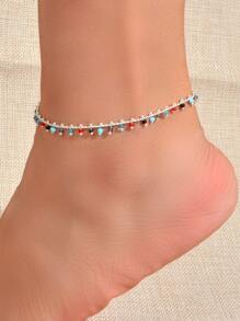 Vòng đeo chân trang trí hạt - Nhiều màu - Xem 1