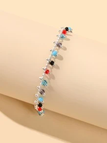 Vòng đeo chân trang trí hạt - Nhiều màu - Xem 2