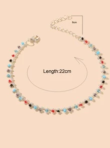 Vòng đeo chân trang trí hạt - Nhiều màu - Xem 3