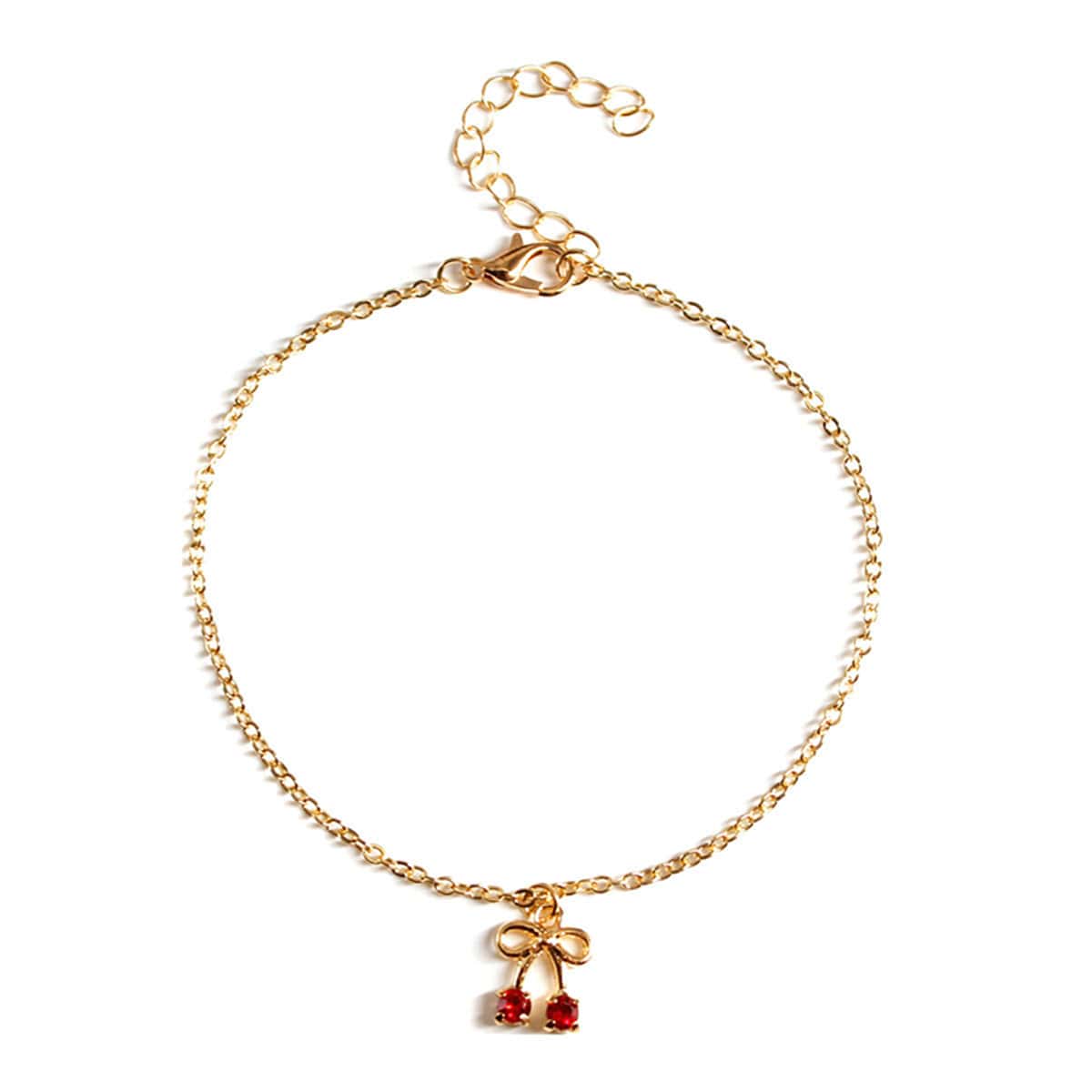 

Rhinestone Decor Chain Bracelet, Gold