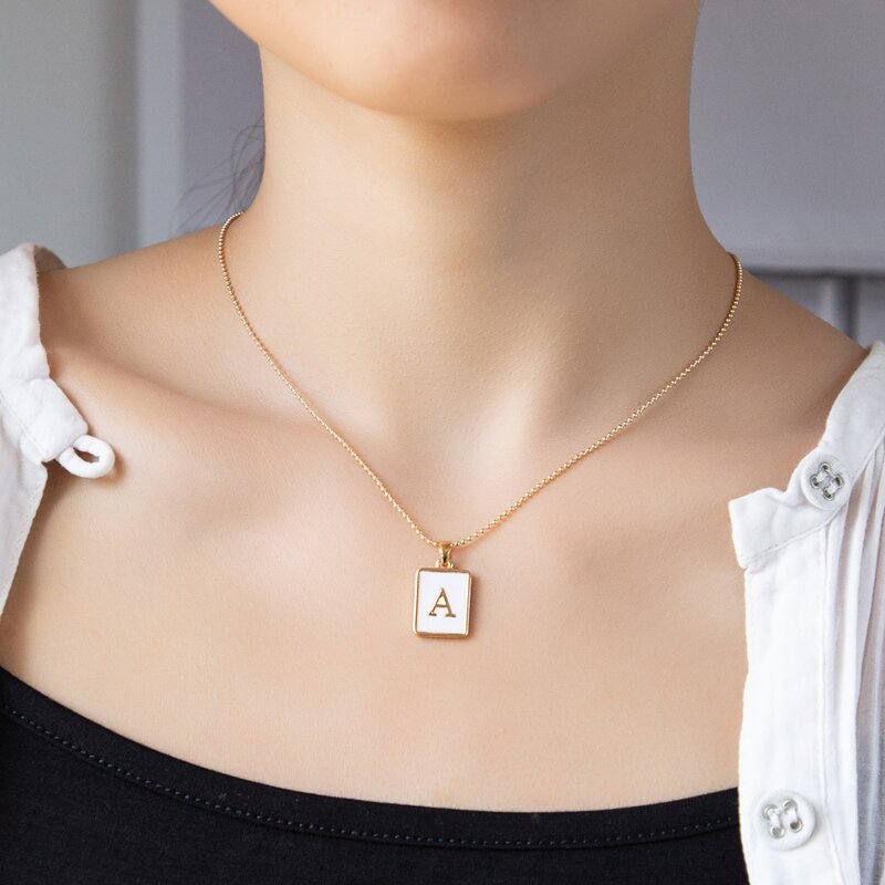 

Letter Pendant Necklace, Gold