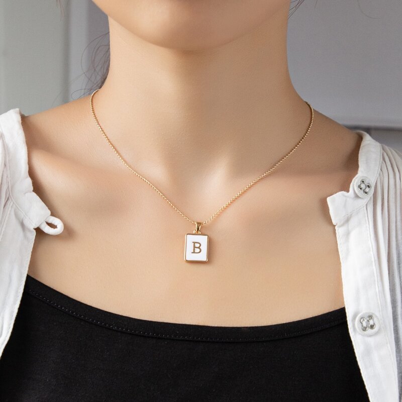 

Letter Pendant Necklace, Gold