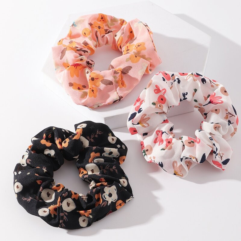 

3pcs Ditsy Floral Pattern Scrunchie, Multicolor