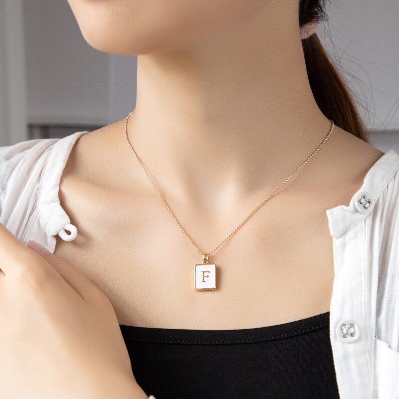 

Letter Pendant Necklace, Gold