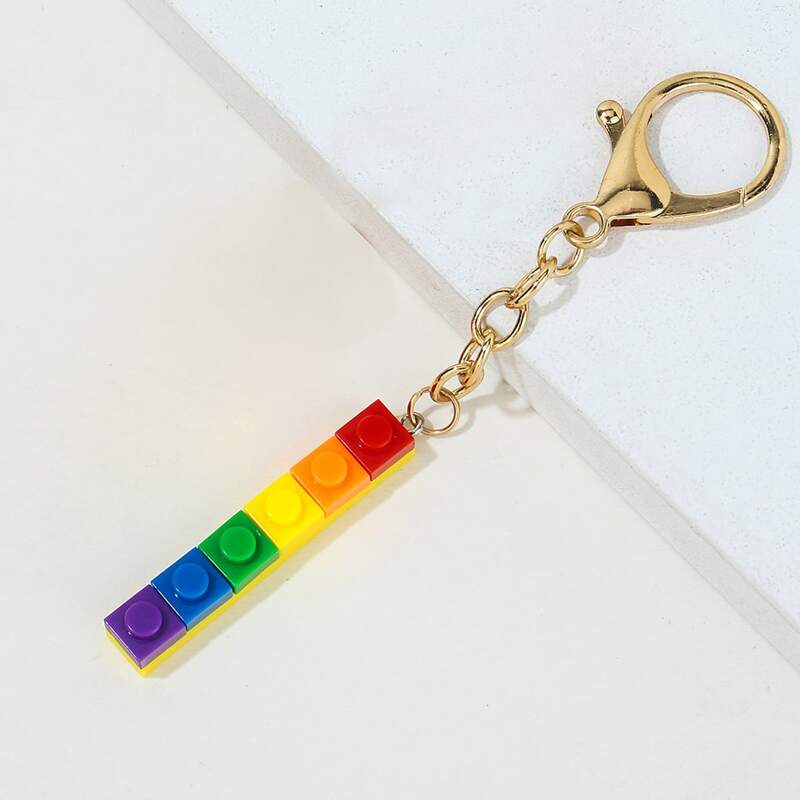 

Building Block Bag Charm, Multicolor