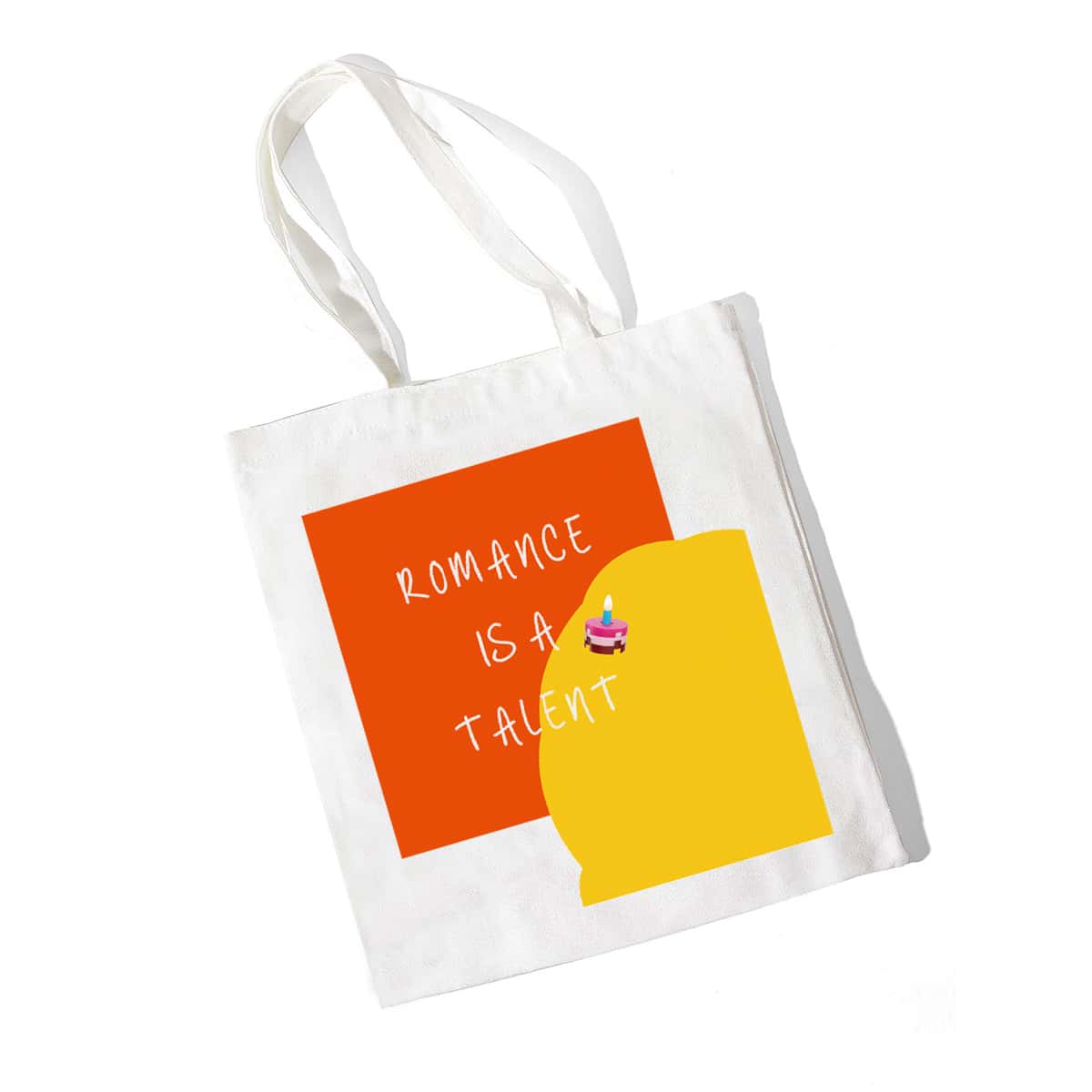 

Letter Graphic Shopper Bag, White