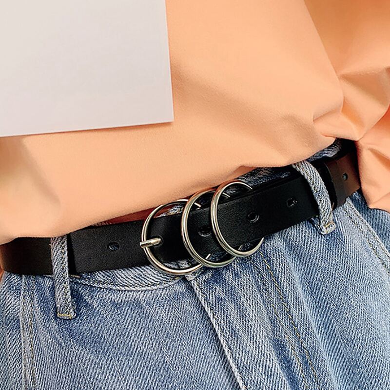 

O-ring Buckle Belt, Black