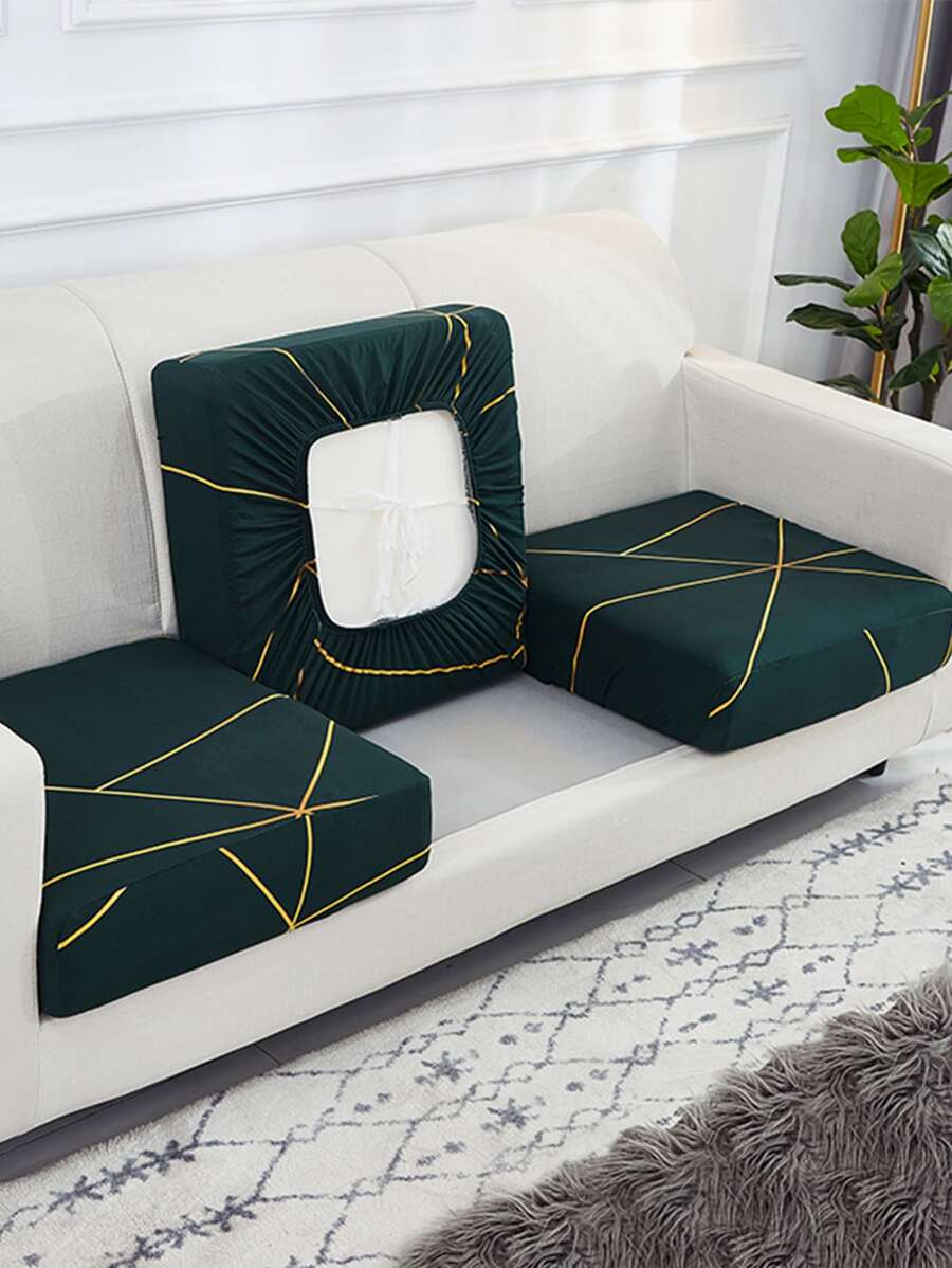 1 pieza Funda de sofá con patrón geométrico - Multicolor - Ver 1