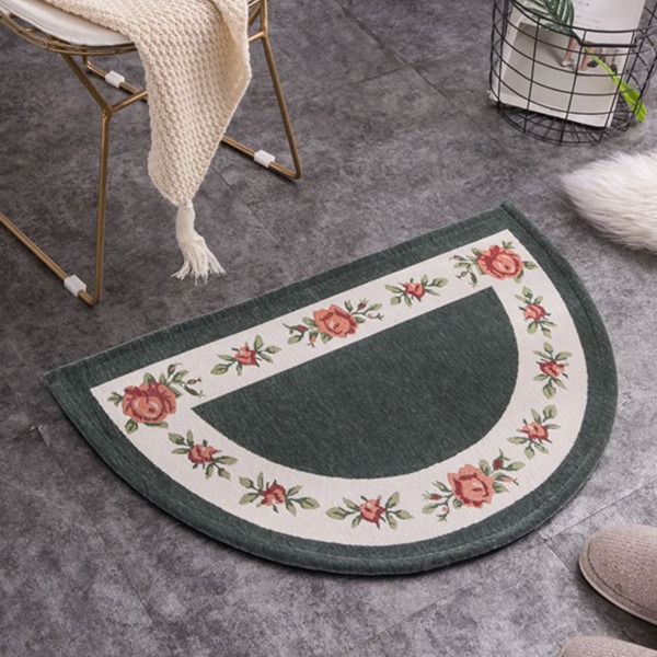 

Flower Print Floor Mat, Multicolor