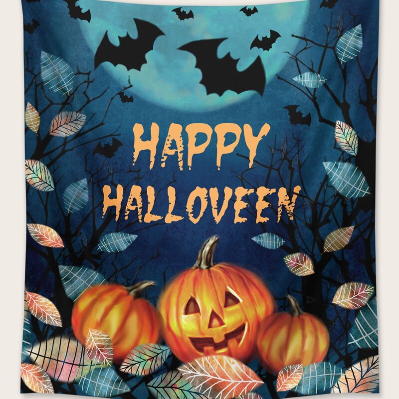 

Halloween Pumpkin Tapestry, Multicolor