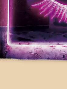 睫毛圖案掛毯 - 彩色 - 查看 2