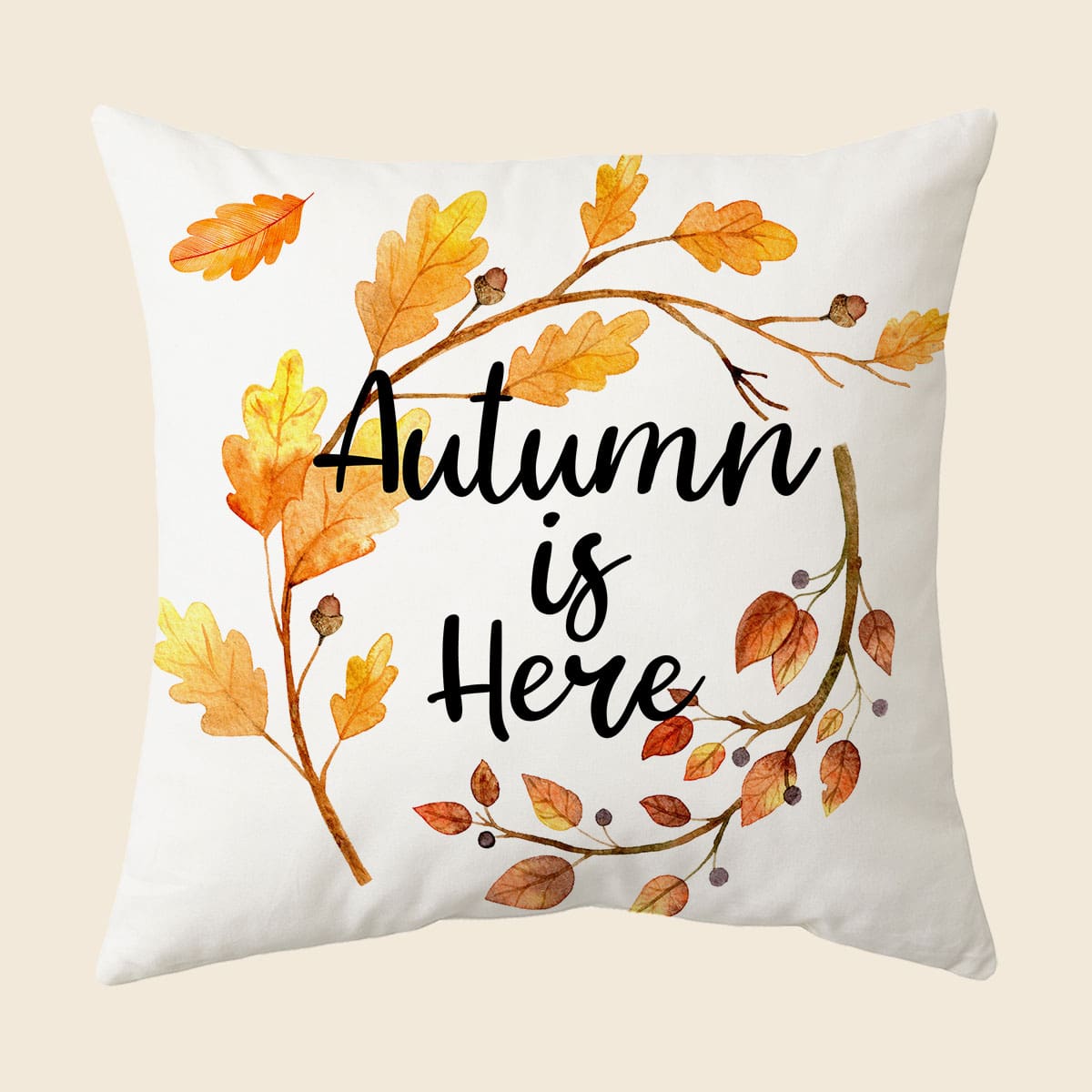 

Slogan Graphic Cushion Cover Without Filler, Multicolor