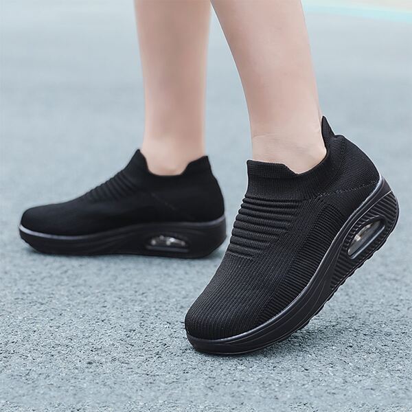 

Air Cushion Slip On Sneakers, Grey