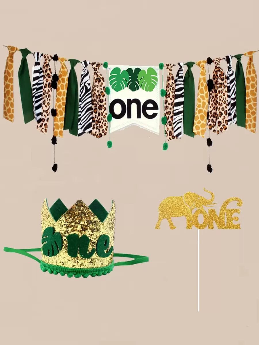 1set 1st Birthday Party Decoration - Multicolor - View 1