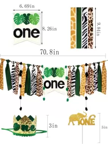 1set 1st Birthday Party Decoration - Multicolor - View 2