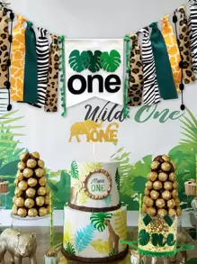 1set 1st Birthday Party Decoration - Multicolor - View 3