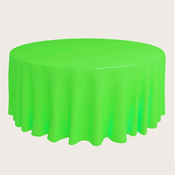 

Solid Color Round Disposable Tablecloth, Green
