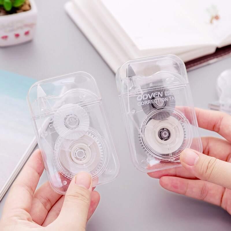 

1pc Letter Graphic Random Correction Tape, Clear