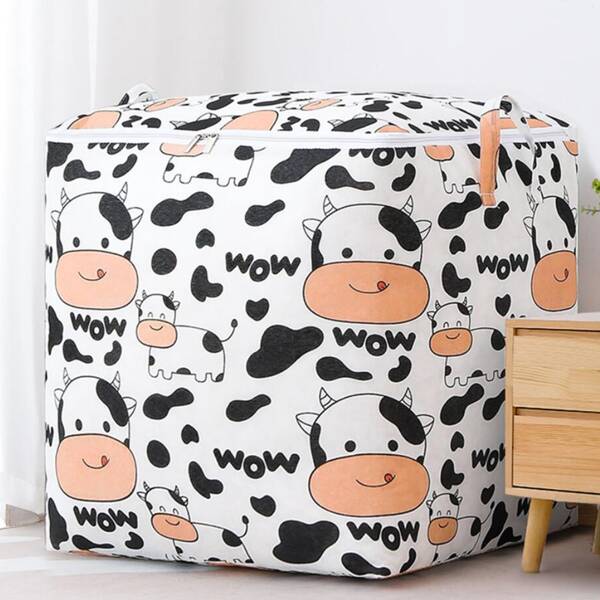 

Cow Print Storage Bag, Multicolor