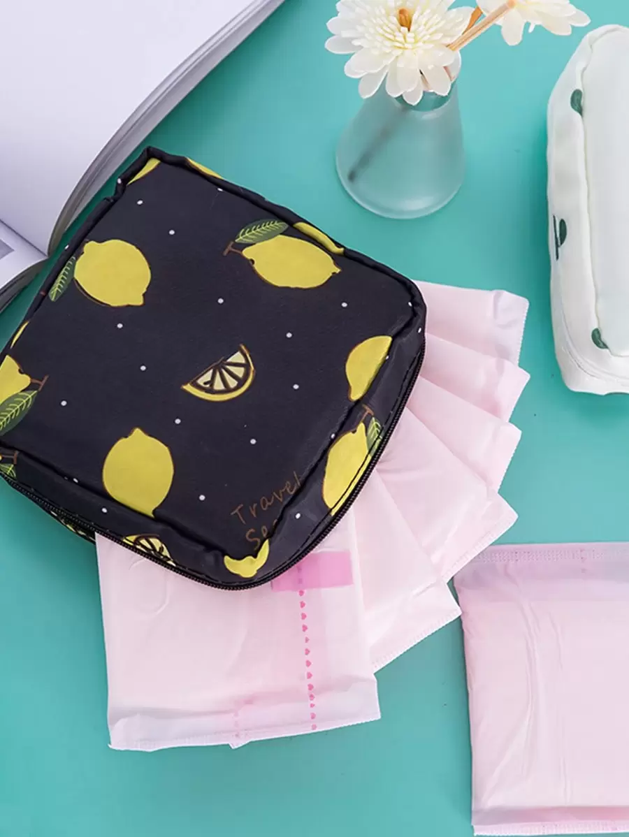 女士衛生棉條收納袋衛生巾袋化妝袋收納袋 - 彩色 - 查看 1