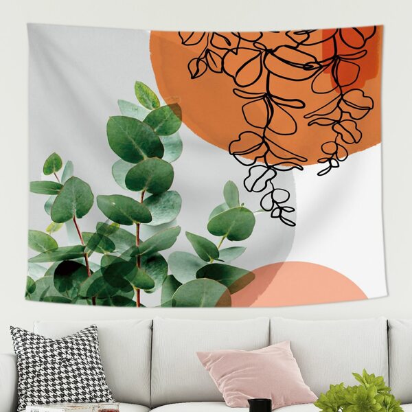

Leaf Print Tapestry, Multicolor