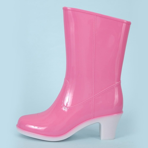 

Minimalist Chunky Rain Boots, Pink