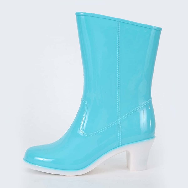 

Minimalist Chunky Rain Boots, Blue