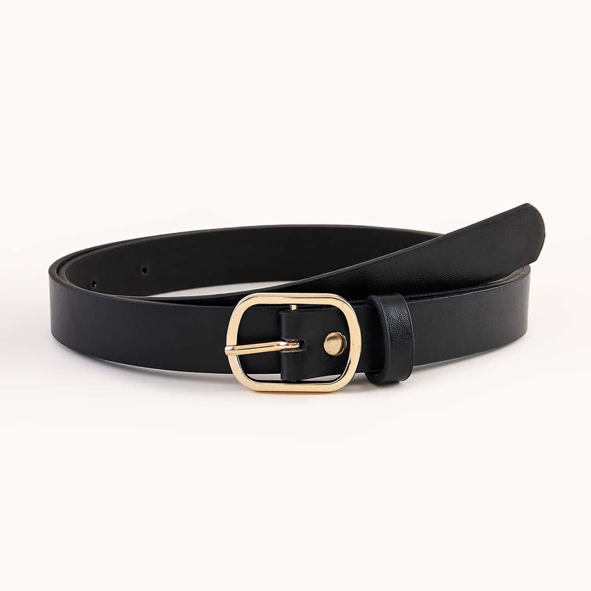 

Square Buckle Belt, Black
