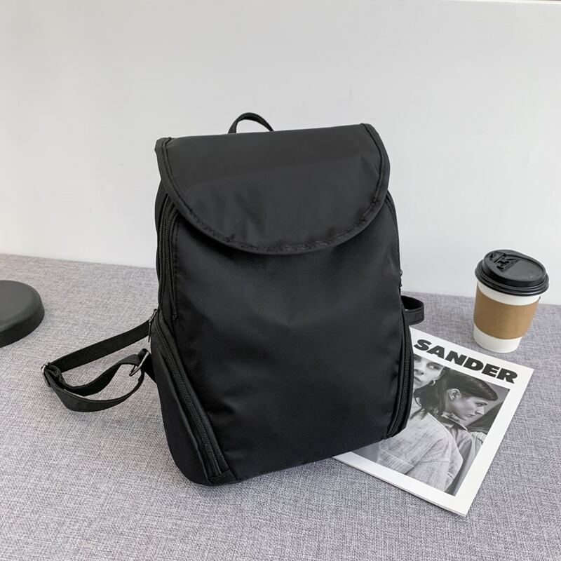 

Minimalist Flap Backpack, Black