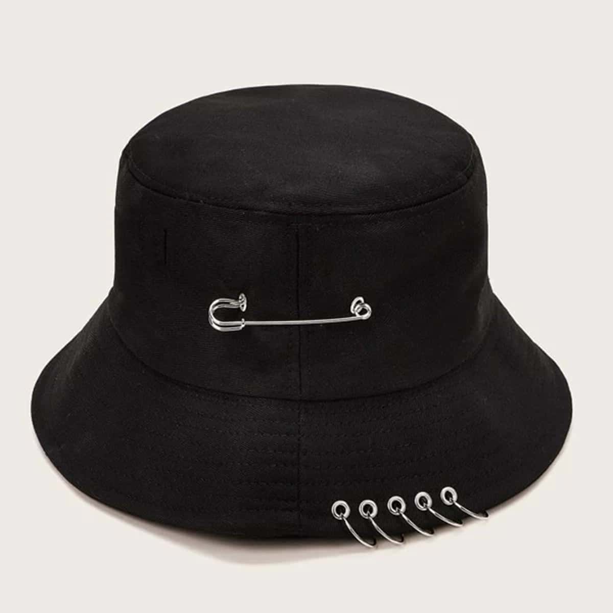 

Ring Decor Bucket Hat, Black