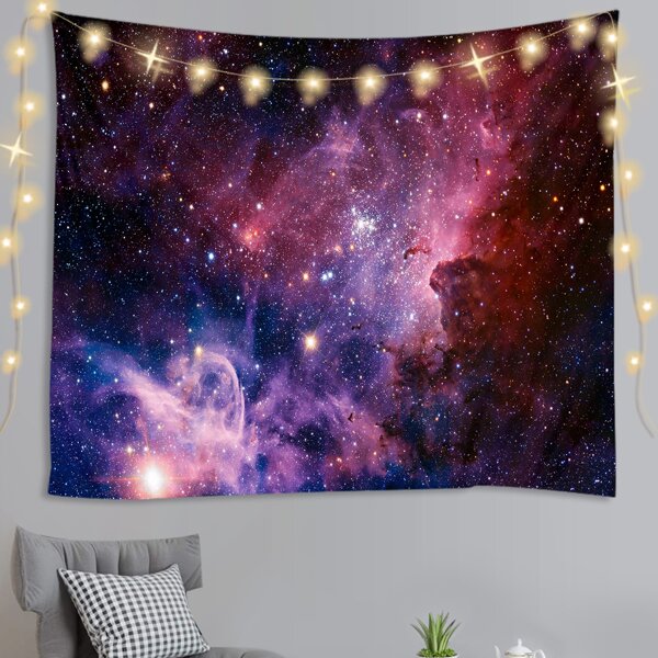 

Galaxy Print Tapestry, Multicolor