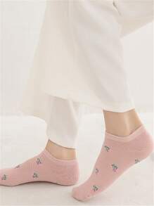 5 đôi vớ mắt cá chân đơn giản - Nhiều màu - Xem 3