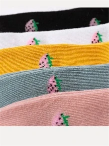 5 đôi vớ mắt cá chân đơn giản - Nhiều màu - Xem 4