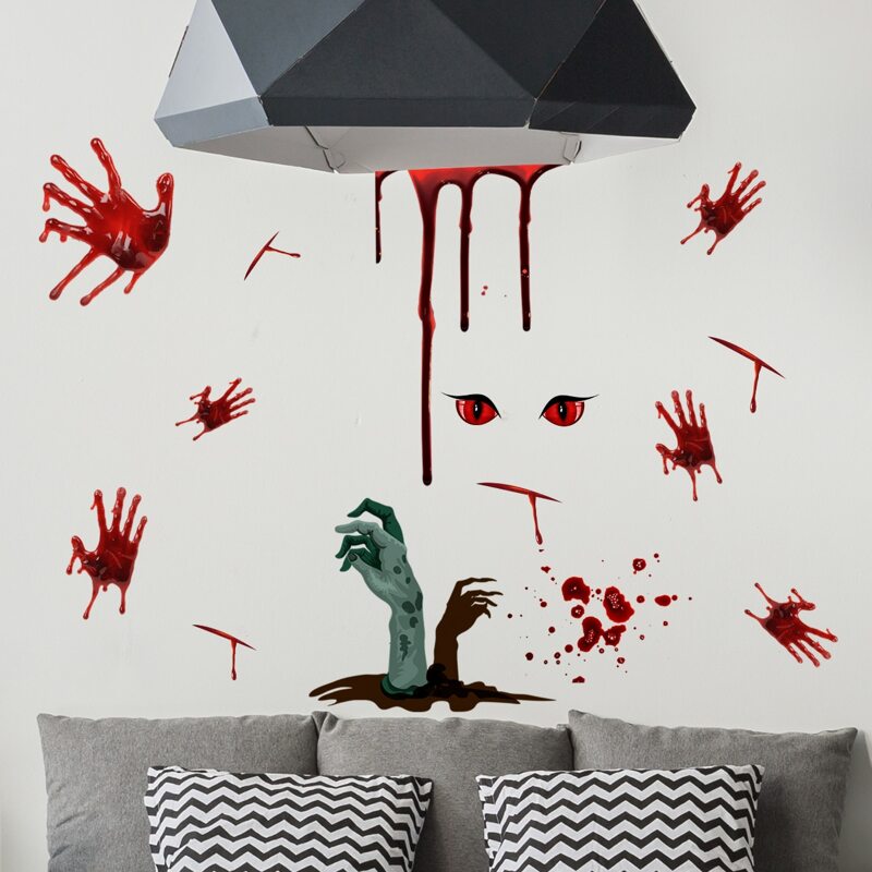 

Halloween Pattern Wall Sticker, Multicolor