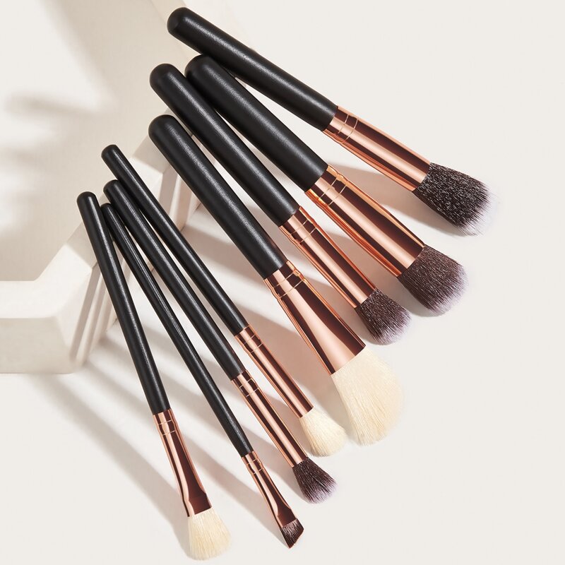 

8pcs Makeup Brush Set, Black