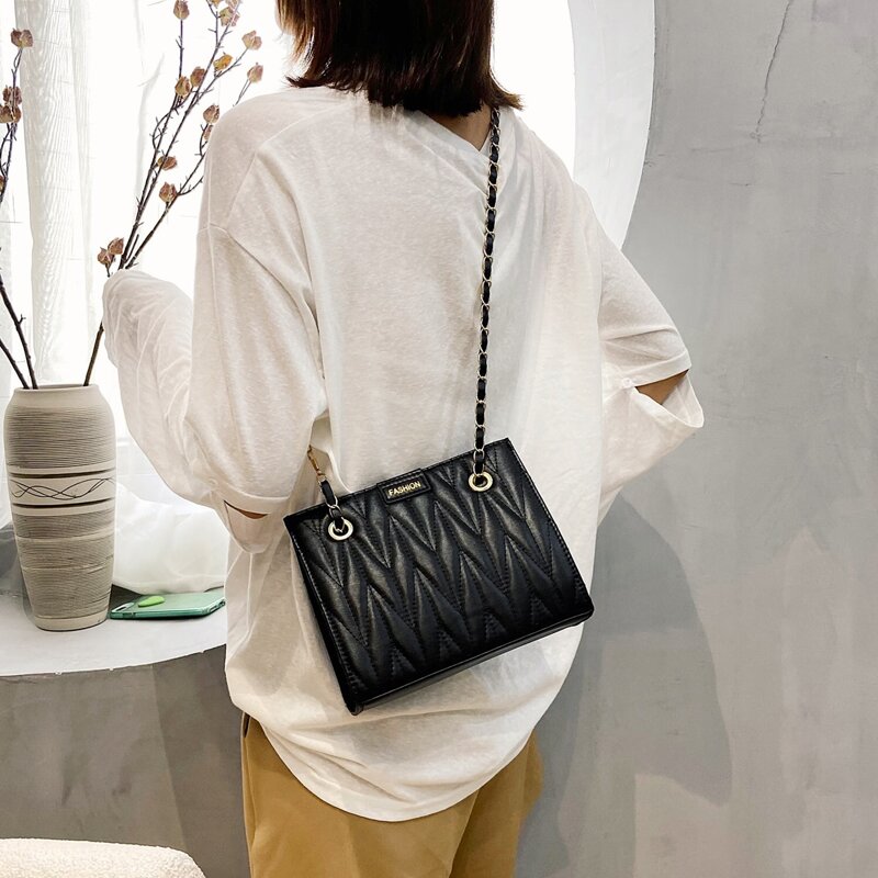 

Quilted Shoulder Bag, Black
