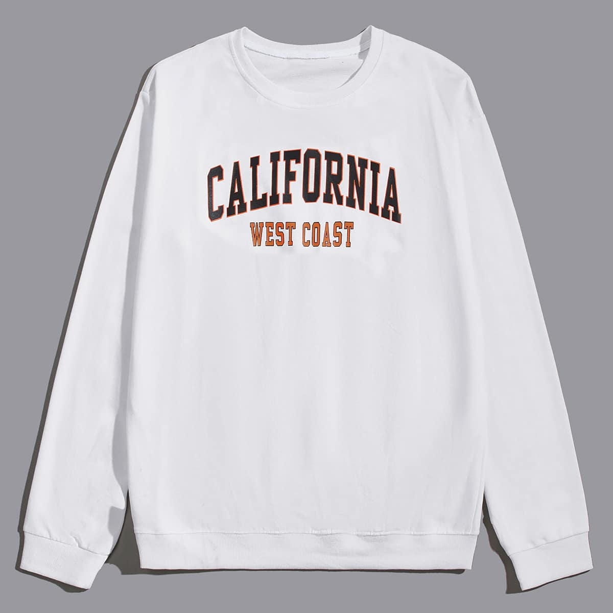 

Guys Letter Graphic Sweatshirt, White